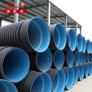 Китайский завод HDPE Двойные стенки сильфоны Sn4 Sn8 гофрированная пластиковая дренажная труба - Product Image 5