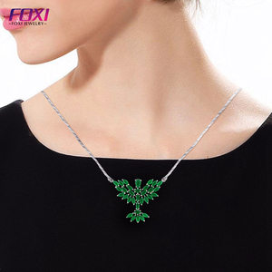 Brasil estilo rodio plateado joyería colgante collares al por mayor - Product Image 5