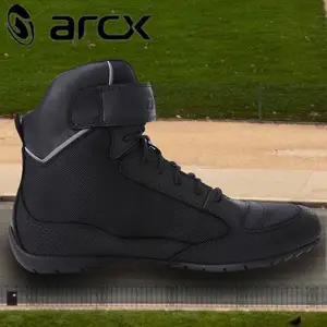 Botas de motociclista arcx, sapatos de verão para motocicleta, confortáveis, para homens e mulheres