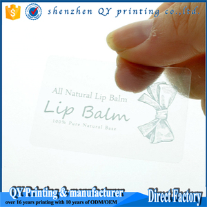 Transparente de encargo Blam del labio etiqueta, marca de cosméticos, die personalizado pegatinas etiquetas - Product Image 2