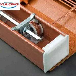 Penjualan langsung pabrik kerai klasik Yulong kualitas tinggi 50MM bilah gaya Horizontal untuk tirai jendela Interior