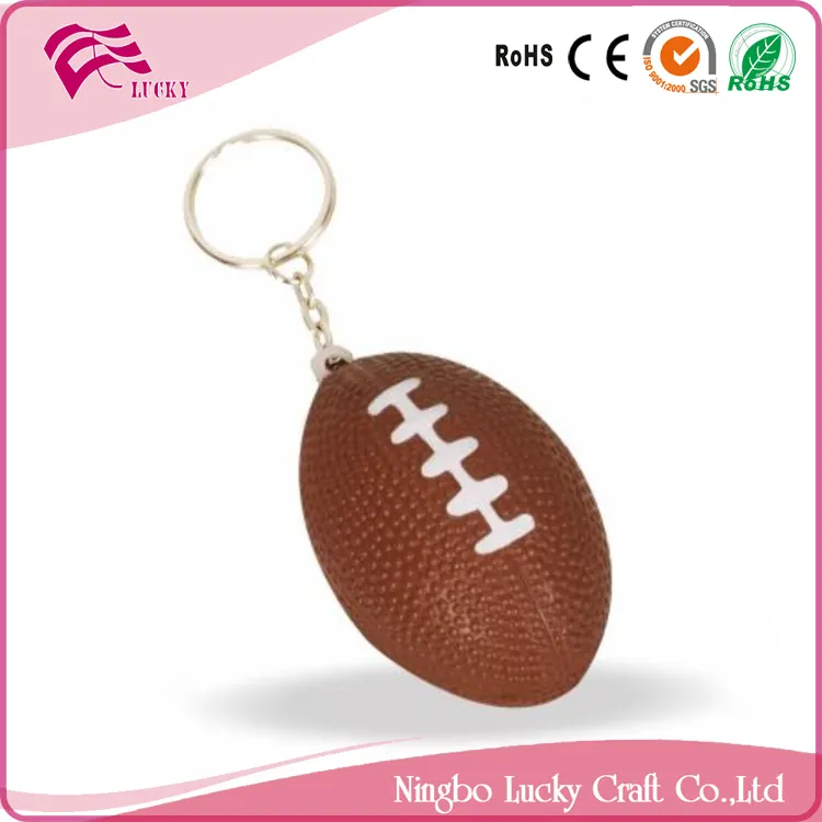 Lucky Craft PU espuma dia 3.5x5.5 cm mini suave juguetes forma de anti-estrés relevista América rugby balones de fútbol llavero