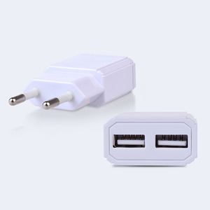 US/EU Plug Mur <span class=keywords><strong>Chargeur</strong></span> Adaptateur secteur 5 V 2A Double Port USB Accueil Voyage <span class=keywords><strong>Chargeur</strong></span> Pour <span class=keywords><strong>Apple</strong></span> IPhones - Product Image 2