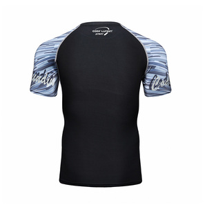 <span class=keywords><strong>Rashguard</strong></span> MMA BJJ personnalisé pour hommes, vêtements de sport en spandex, tissu respirant à compression, vêtements de natation sublimés, design personnalisé - Product Image 3