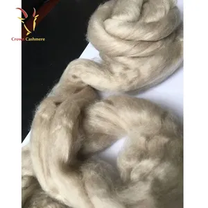 Light Grey Cashmere Sheep Wool Fiber