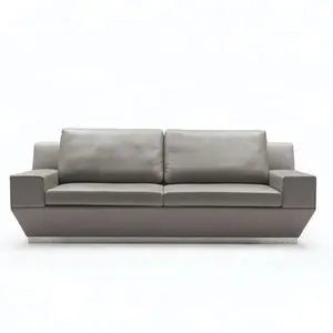 Provence Meubels Kantoor Top Grain Lederen Sofa Classic Echt