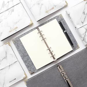 Độc Đáo A4 A5 A6 Kích Thước Marble Journal Planner Organizer Da Cá Nhân Bìa Cứng Xoắn Ốc Ràng Buộc Máy Tính Xách Tay Đá Cẩm Thạch Tập Tin Thư Mục - Product Image 4