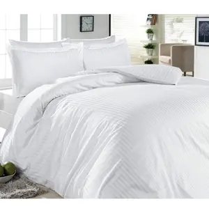 סיטונאי פוליאסטר/כותנה חומר cubrecamas modernos דובאי כותנה כיסויי מיטה הילטון מלון שמיכת כותנה כיסוי המיטה