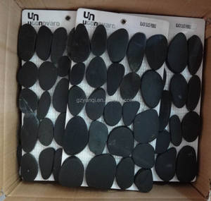 <strong>White</strong> <strong>Gravel</strong> Pebble <strong>Stone</strong> and Cobblestone Paver Mats - Product Image 4