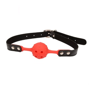 Esaret ile Nefes Silikon Ağız Topu <span class=keywords><strong>Gag</strong></span> PU askı Için Erkek ve Kadın - Product Image 5