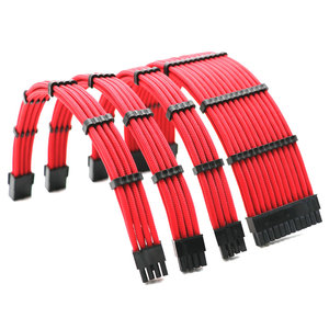 Angitu ชุดสายไฟต่อพ่วง4mm, แขนสัตว์เลี้ยง90องศา ATX 24Pin <span class=keywords><strong>MB</strong></span> 1X4 + 4Pin 2X6 + 2Pin PSU - Product Image 2