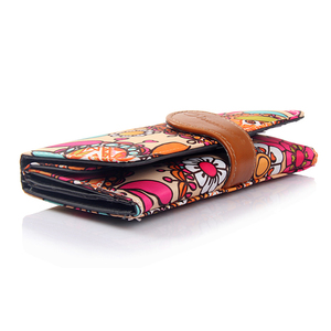 Portefeuille de <span class=keywords><strong>voyage</strong></span> en nylon pour femmes et jeunes filles, motif de dessin animé unique, long, <span class=keywords><strong>pas</strong></span> <span class=keywords><strong>cher</strong></span>, argent personnalisé, clip imprimé numérique - Product Image 3