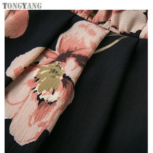 <span class=keywords><strong>Abito</strong></span> lungo estivo TONGYANG <span class=keywords><strong>abito</strong></span> con stampa floreale da donna scollo a v senza maniche cinturino per Spaghetti <span class=keywords><strong>abito</strong></span> lungo Sexy con spacco laterale senza schienale - Product Image 5