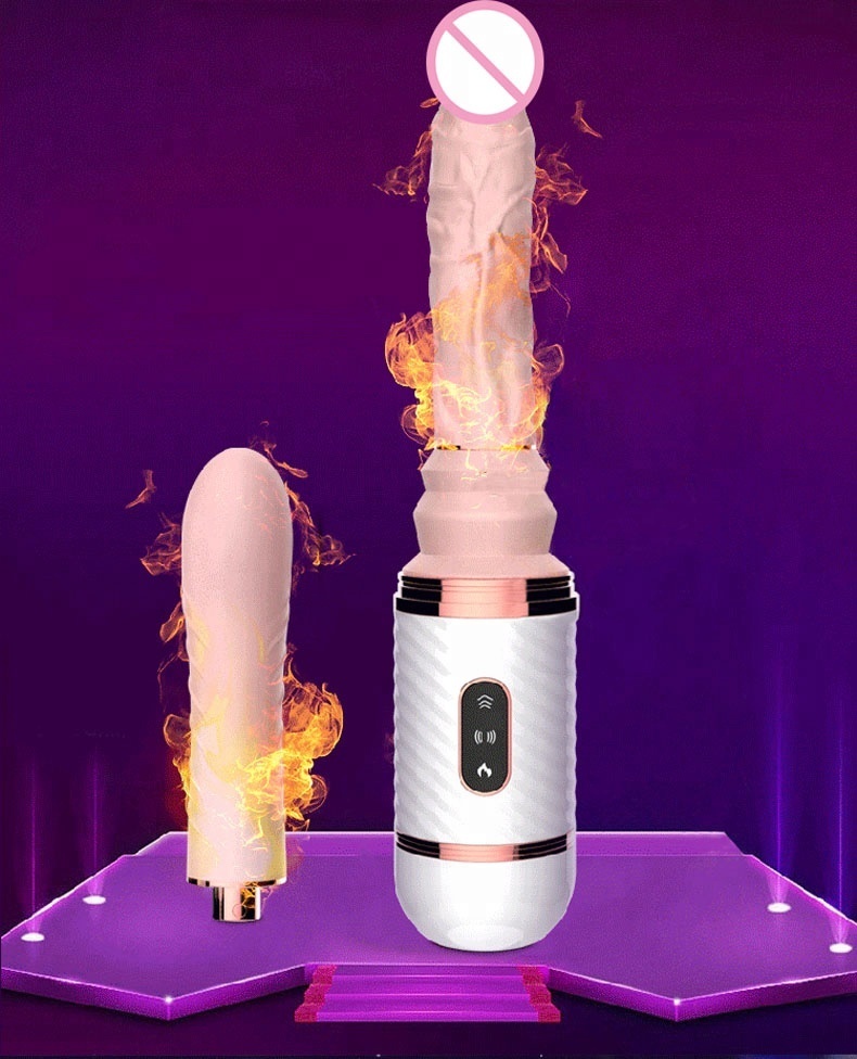 Télécommande Automatique Sex Machine De Pompage Pistolet Poussée Télescopique Gode Vibrateur