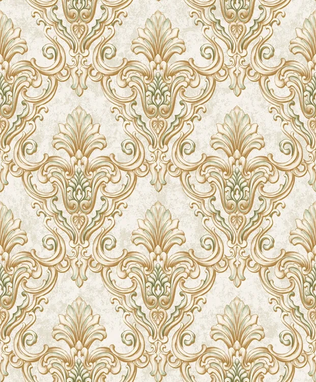 Waterproof 3d deep embossed Flower PVC vinyl Wallpaper