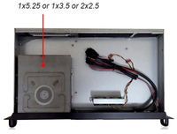 Châssis de montage en rack / boîtier de bureau le plus compact 1U, profondeur 9,84 pouces uniquement pour système MINI ITX EKI-N125D