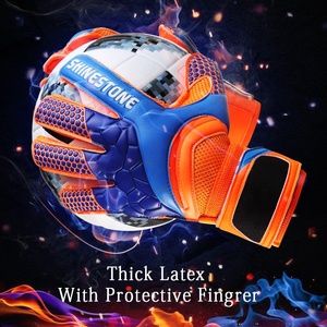 Gants professionnels de gardien de but de football en latex épais Shinestone personnalisés vente en gros - Product Image 4