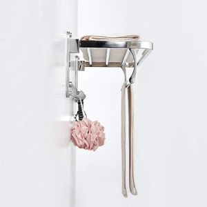 Accesorios de Baño de Acero Inoxidable 304 de HF Factory Supply, Toallero Plegable de Pared con Ganchos para Secar Toallas - Product Image 6