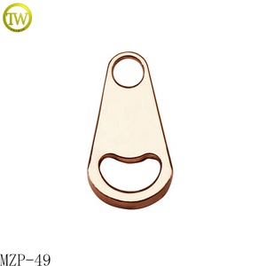Custom Bags Hardware <strong>Metal</strong> logo Puller Antique <strong>Brass</strong> Jacket <strong>Metal</strong> <strong>Zipper</strong> <strong>Slider</strong> - Product Image 6