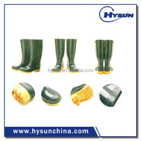 Combinaison intégrale en caoutchouc bleu Hysun avec veste et pantalon, et bottes doublées de feutre de sécurité pour le travail de pêche en mer