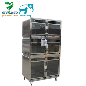 YSVET1220A gran fuerte de acero inoxidable jaula de perro mascota médico Animal - Product Image 1