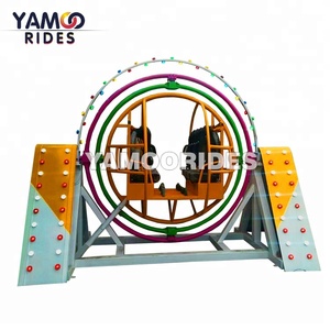 เครื่องเล่นไจโรสโคปแบบเคลื่อนที่สำหรับกลางแจ้ง 1/2/4/6 ที่นั่ง ทำจากโลหะผสม พร้อมไฟ LED สำหรับใช้ในห้างสรรพสินค้า - Product Image 2
