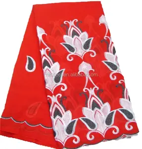 red Eco-Friendly Feature africa lace made in Guangzhou