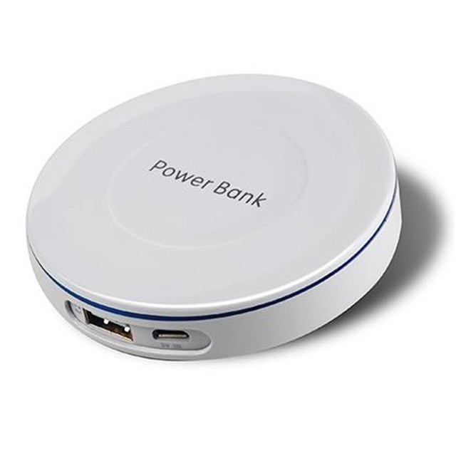 ODM OEM Power Bank Mini Easy Carry Custom Stackable Unique Round Shape Power Bank