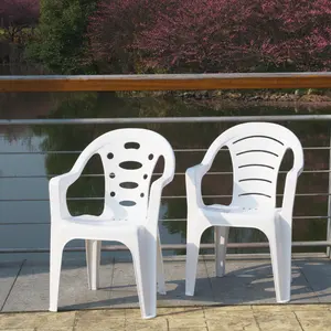 China factory cheap stackable pp patio outdoor garden furniture monobloc white fancy plastic chair