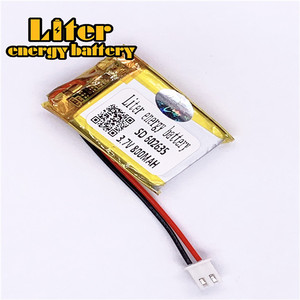 Plug 2.5-2 P 3.7 V 602635 800 mah lipo battery Rechargeable solar li ion polymer lithium battery with PCM - Product Image 2