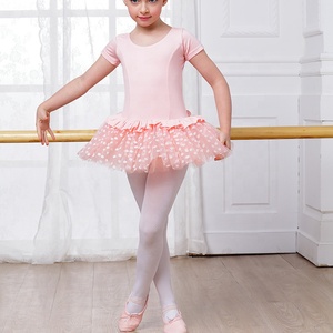Dos <span class=keywords><strong>nu</strong></span> Manches Courtes <span class=keywords><strong>Ballet</strong></span> Danse Pratique Robe Tutu Pour Les filles Des Enfants - Product Image 4