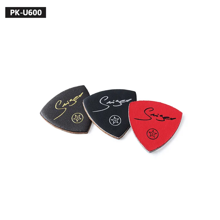 China accessory suppliers Top Grade soft leather guitar pick for ukulele