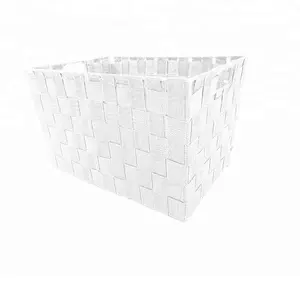 KUYUE 白色聚丙烯铁框架多功能编织篮