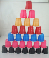Verres à shot jetables mini en plastique rouge 2oz pour Beer Pong, gobelets rouges pour fête, vente chaude, mini verres à shot réutilisables 2oz pour jeux de boisson