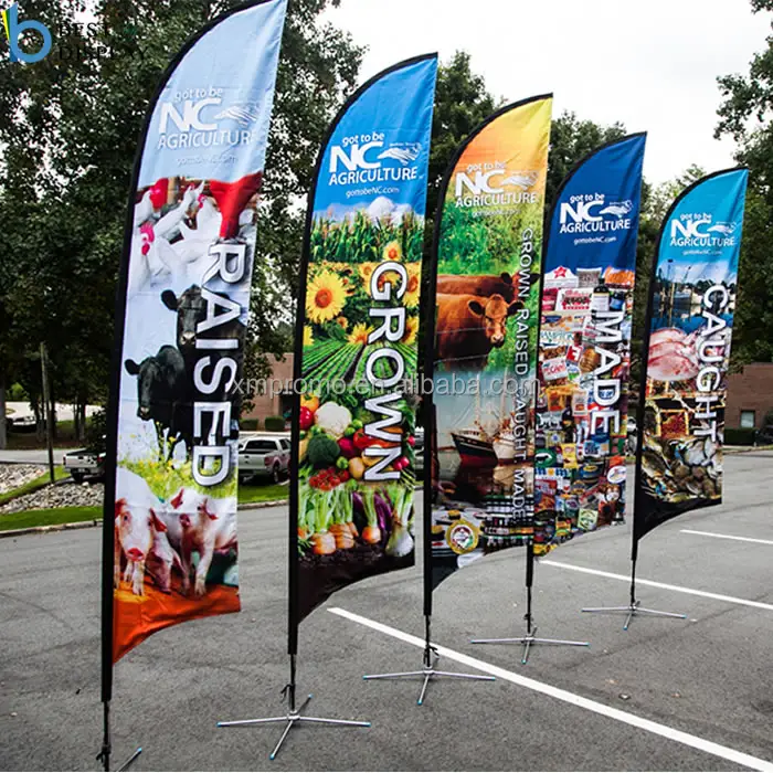 Werbung wind klinge flaggen fliegende feder banner und nach maß flügel strand flagge