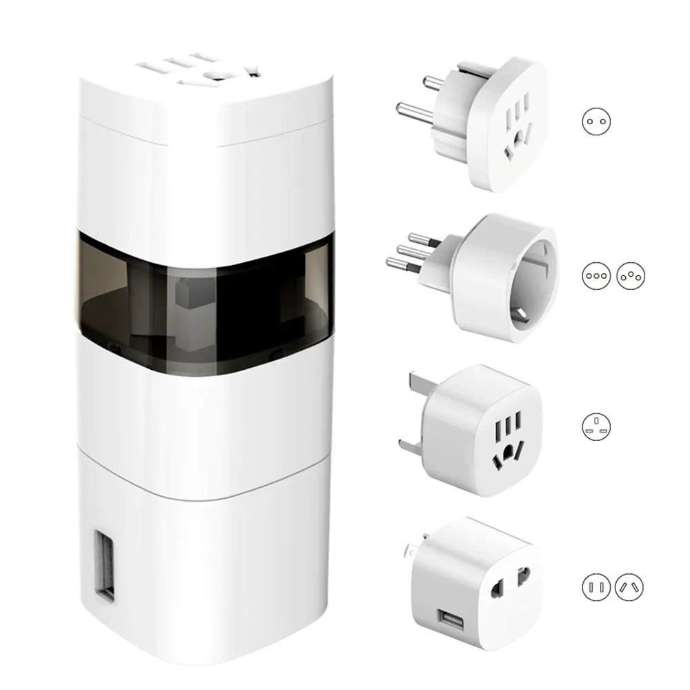 Wonplug International Travel Power Plug Adapter Converter Worldwide Adapters with USB for US UK Europe JP IT AU Switzerland