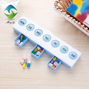 Pill <span class=keywords><strong>Box</strong></span> T07: Thiết Kế Mới Y Học Nhựa Lưu Trữ Hộp, Nút Nhấn Lớn 7 Ngày Weekly Pill <span class=keywords><strong>Box</strong></span> - Product Image 2