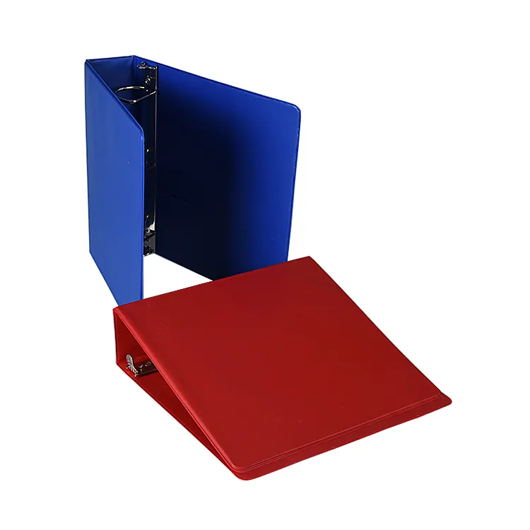 Customized Office Files Binder Colorful PVC a4 school 3 Ring Binder a6-ring-binder with Sleeve Inside