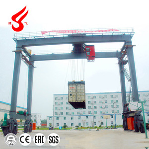 Grue portique à conteneurs de marque Yufei (Henan, Chine) 20T 30T 40T, Grue portique à pneus RTG 2T 5T 10T, Grue mobile à conteneurs - Product Image 5