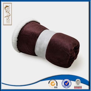 Micro felpa con Sharpe trasera 2 capa gruesa manta <span class=keywords><strong>de</strong></span> <span class=keywords><strong>lana</strong></span> logotipo personalizado impreso - Product Image 5