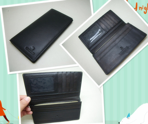 <span class=keywords><strong>Noir</strong></span> hommes de portefeuille hommes longue <span class=keywords><strong>pochette</strong></span> en cuir - Product Image 1