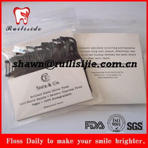 Negro de carbón de Bambú biodegradable selección hilo dental floss elija - Product Image 6
