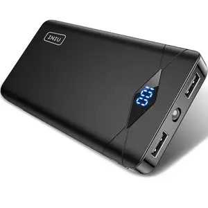 powerbank usb bağlantı noktası Suppliers-INIU 10000 mAh Taşınabilir taşınabilir şarj cihazı ledi Ekran Ultra Kompakt 2 USB Portları Mobil Şarj harici pil Yedek Güç Bankası