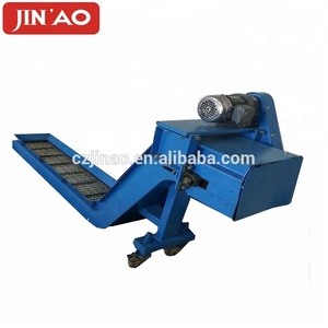 China cnc corrente tipo giratório correia de cobre scrap swarf chip transportador - Product Image 4