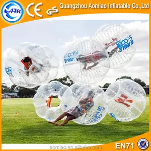 AM CE nuevo estilo claro TPU fútbol burbuja, caminar en bola de la burbuja de plástico, sumo inflable para la venta