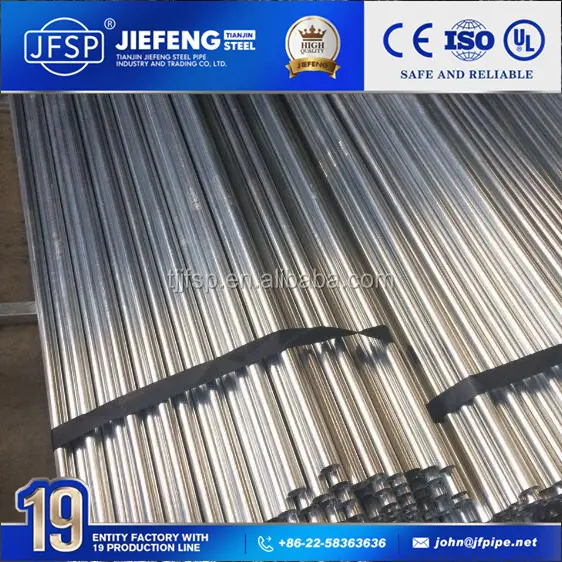 Pre acciaio zincato tubo tubi standard ASTM A53 sezione cava tubo di acciaio in magazzino tianjin