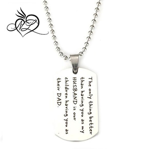 L'unica cosa migliore che avere te come <span class=keywords><strong>mio</strong></span> <span class=keywords><strong>marito</strong></span> è che i nostri figli ti hanno come loro collana in acciaio inossidabile papà - Product Image 1