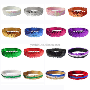 بنات المرأة مطاطا الإمتداد مسحوق لامع متلألئ أزياء الترتر عقال - Product Image 4