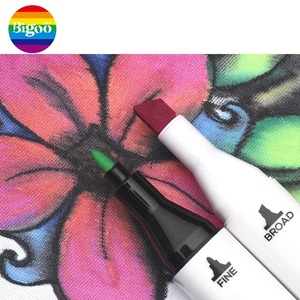 12 colori a doppia punta tessuto marcatori con fine e ampio consigli di non-tossico <span class=keywords><strong>lavabile</strong></span> o permanente di inchiostro <span class=keywords><strong>per</strong></span> la selezione - Product Image 4