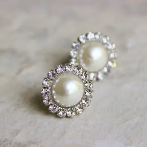 Best selling products big fake pearl earrings for Bridesmaids Gift